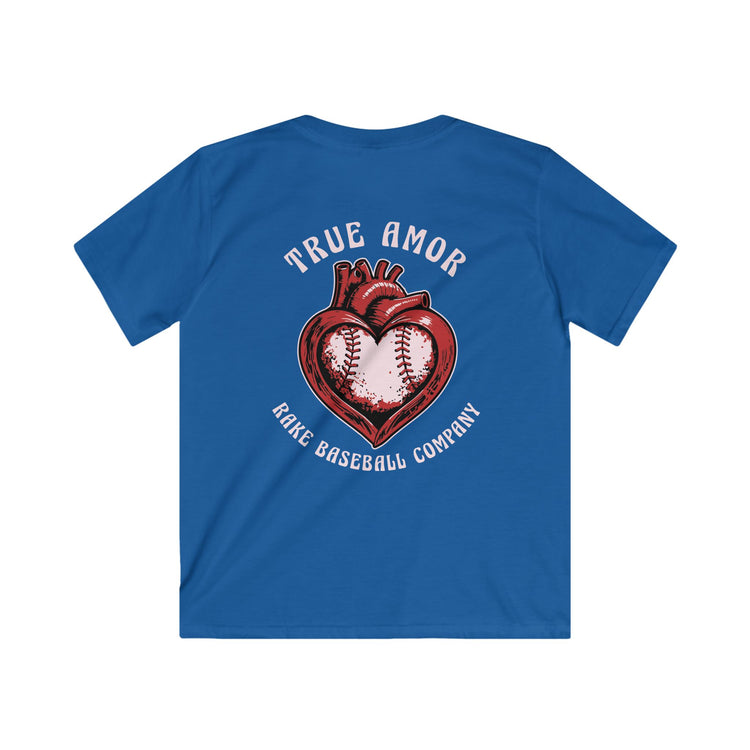 Kids True Amor Baseball Tee - Rake Baseball Company - RAKE BASEBALL | BASEBALL T-SHIRT | BASEBALL CLOTHING | GOOD VIBES ONLY