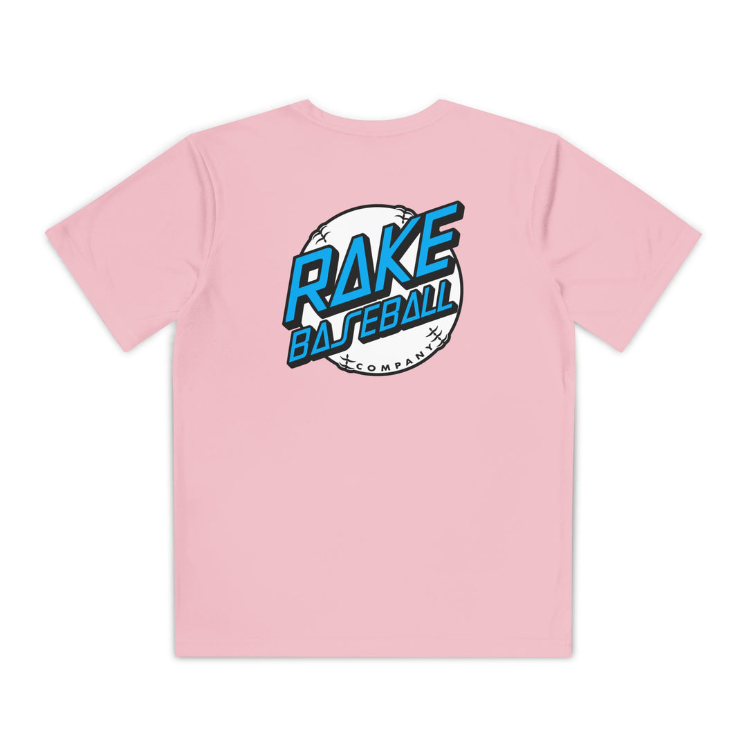 Kids Rake Dot Dry Fit Tee - Rake Baseball Company - RAKE BASEBALL | BASEBALL T-SHIRT | BASEBALL CLOTHING | GOOD VIBES ONLY