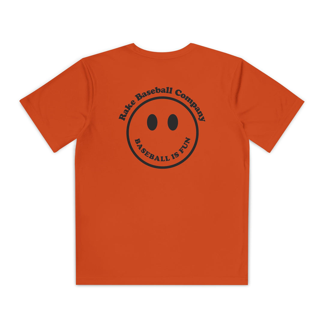 Kids Baseball Is Fun Dry Fit Tee - Rake Baseball Company - RAKE BASEBALL | BASEBALL T-SHIRT | BASEBALL CLOTHING | GOOD VIBES ONLY