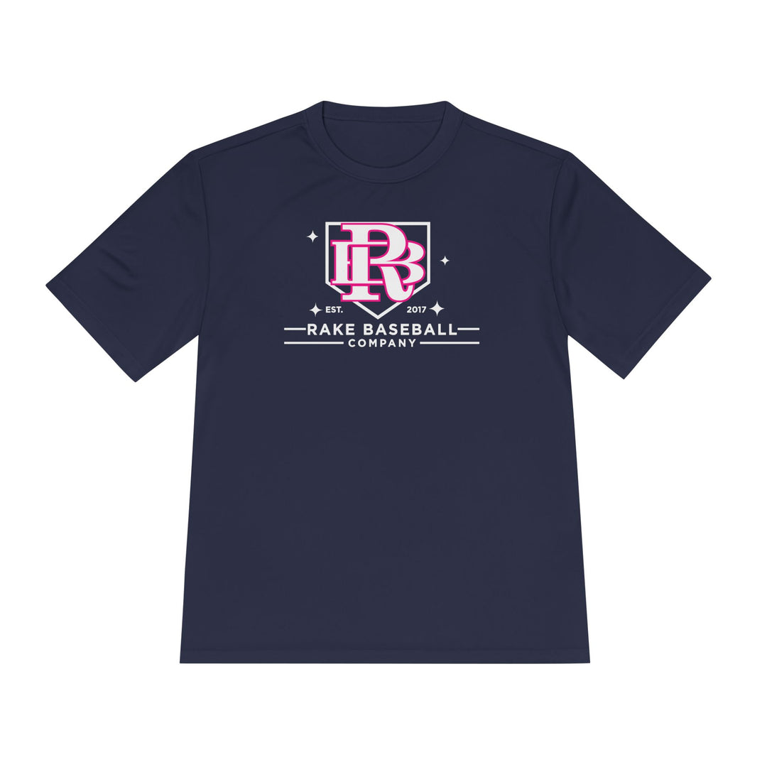 Rake Baseball Homeplate Tee Dry Fit Tee - Rake Baseball Company - RAKE BASEBALL | BASEBALL T-SHIRT | BASEBALL CLOTHING | GOOD VIBES ONLY