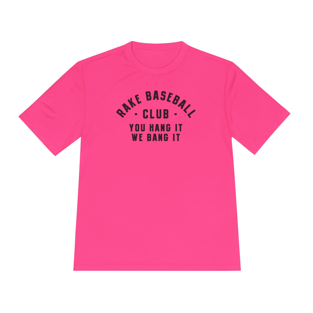 Rake Baseball Club Dry Fit Tee - Rake Baseball Company - RAKE BASEBALL | BASEBALL T-SHIRT | BASEBALL CLOTHING | GOOD VIBES ONLY
