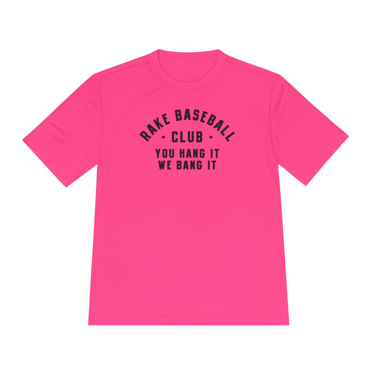 Rake Baseball Club Dry Fit Tee - Rake Baseball Company - RAKE BASEBALL | BASEBALL T-SHIRT | BASEBALL CLOTHING | GOOD VIBES ONLY