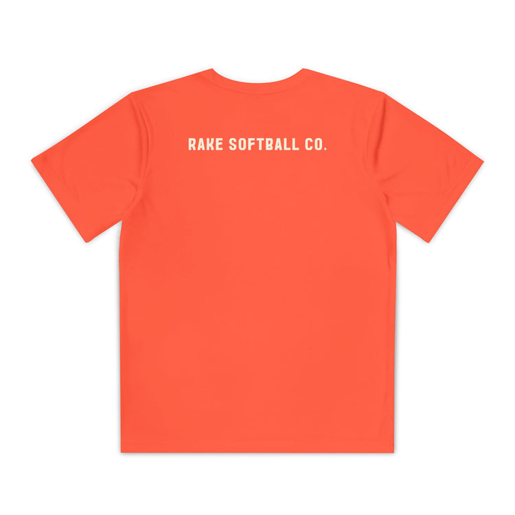 Kids Built To Rake Softball Dry Fit Tee - Rake Baseball Company - RAKE BASEBALL | BASEBALL T-SHIRT | BASEBALL CLOTHING | GOOD VIBES ONLY