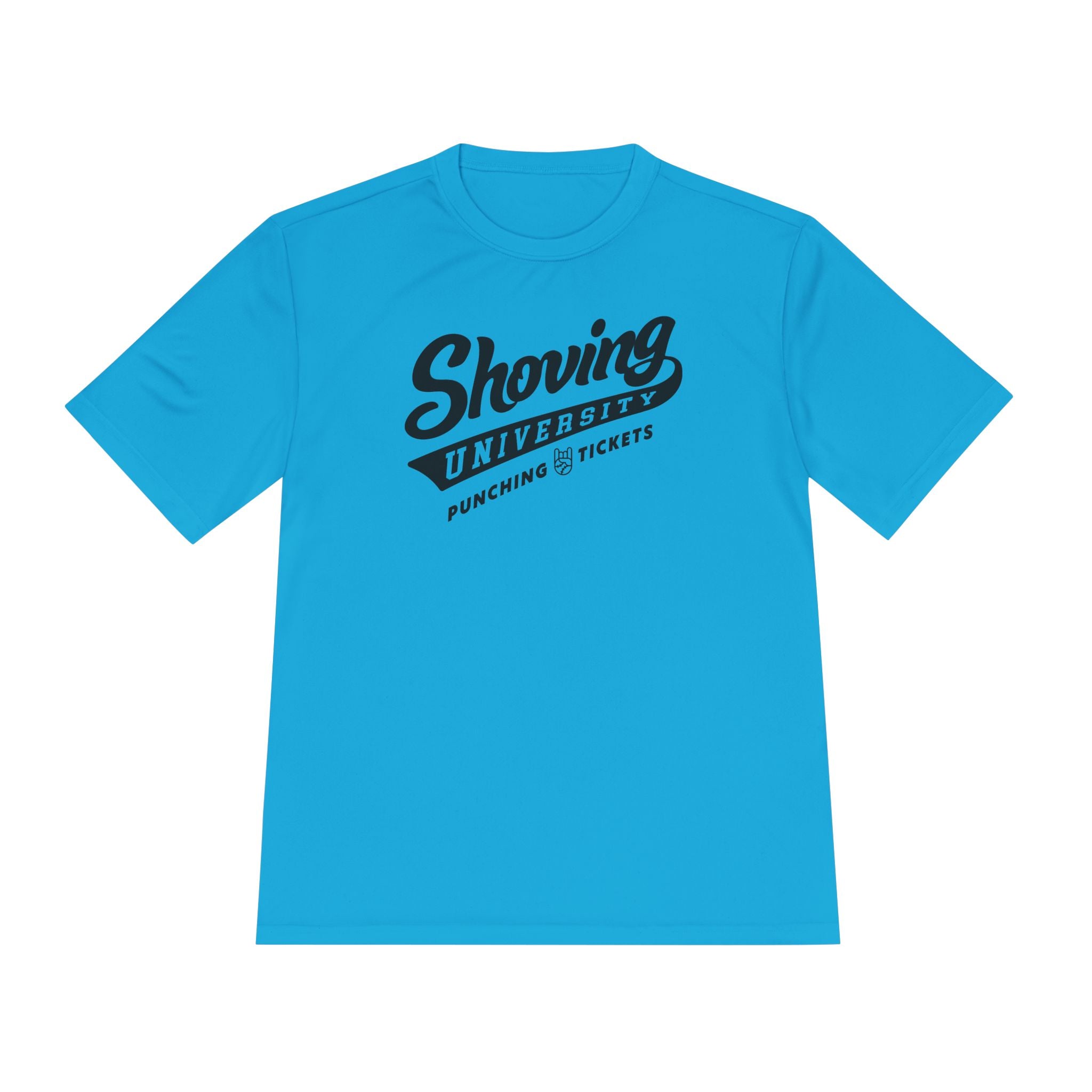 Shoving University Dry Fit Tee - Rake Baseball Company - RAKE BASEBALL | BASEBALL T-SHIRT | BASEBALL CLOTHING | GOOD VIBES ONLY