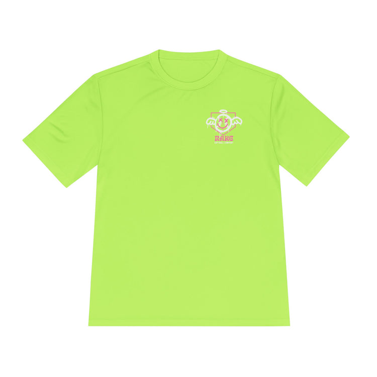 She Angel Drip Softball Dry Fit Tee - Rake Baseball Company - RAKE BASEBALL | BASEBALL T-SHIRT | BASEBALL CLOTHING | GOOD VIBES ONLY