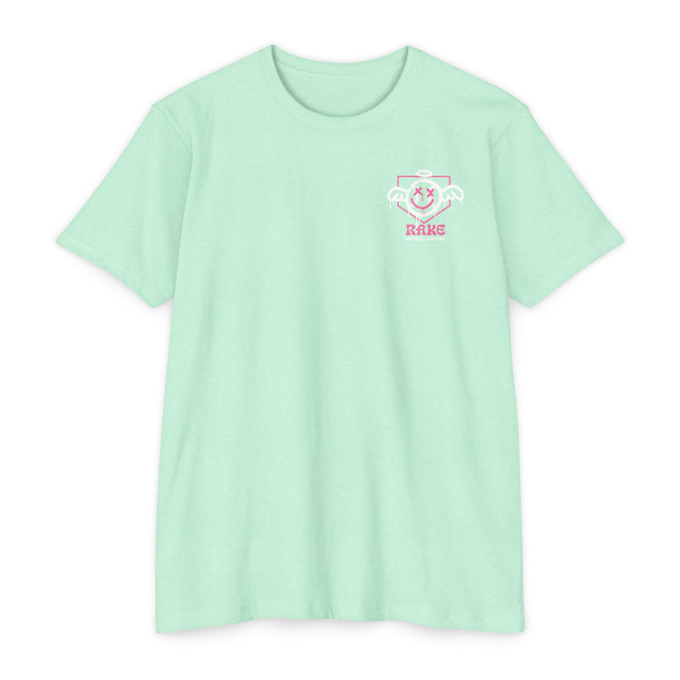 She Angel Drip Softball Tee - Rake Baseball Company - RAKE BASEBALL | BASEBALL T-SHIRT | BASEBALL CLOTHING | GOOD VIBES ONLY