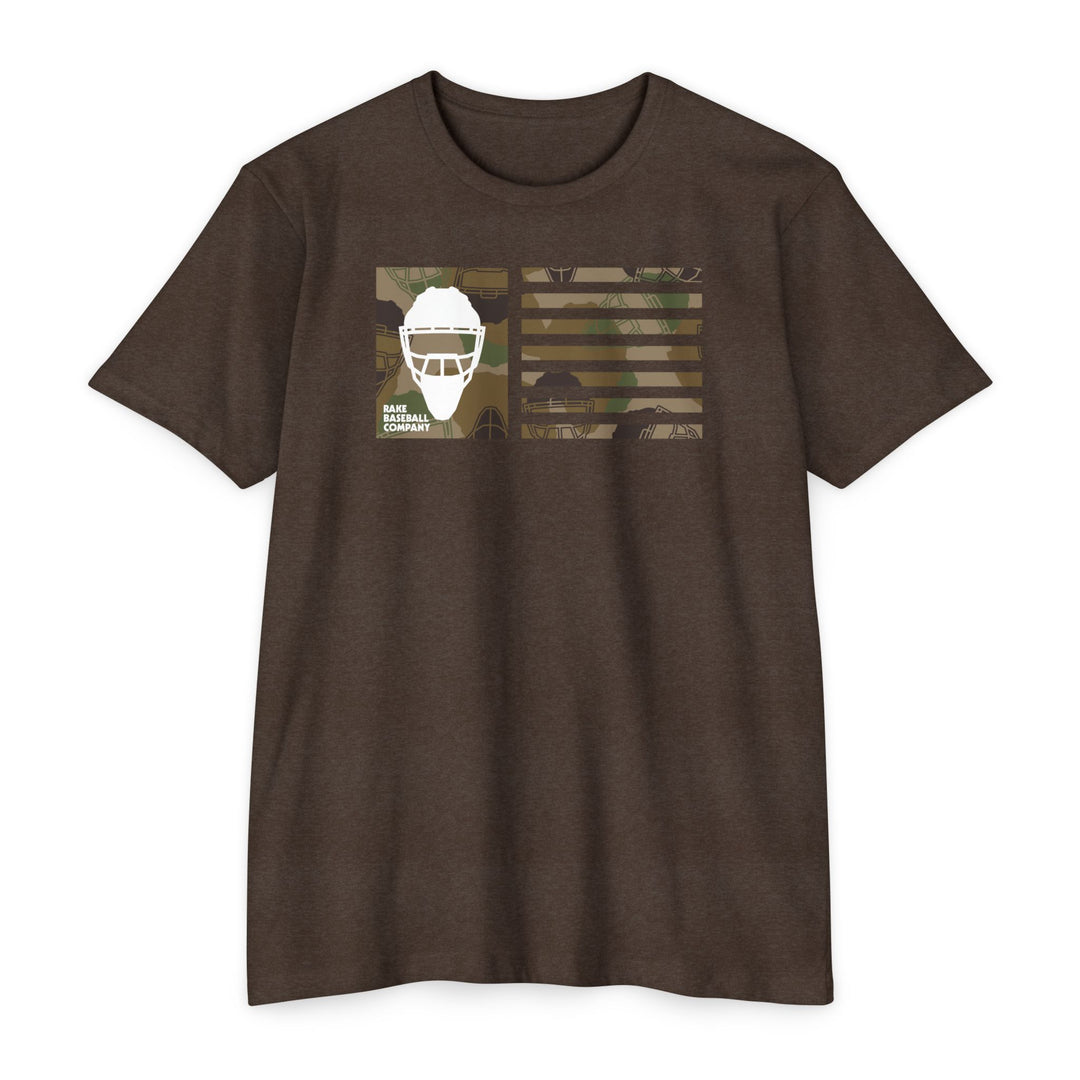 Camo Hockey Mask Flag Tee