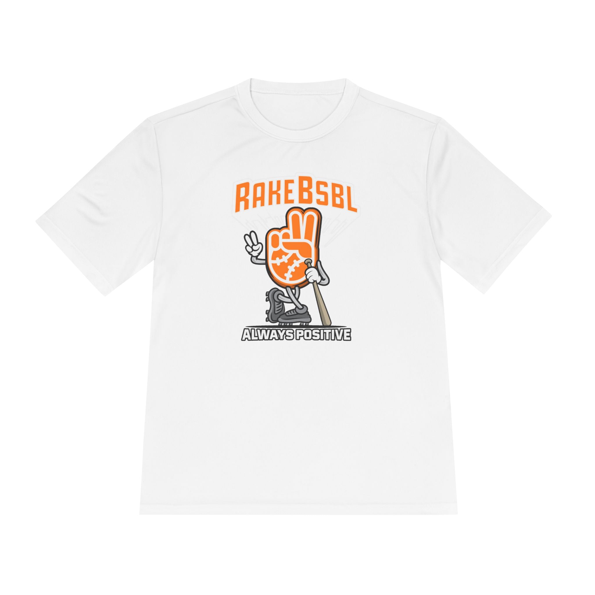 Always Positive Vibes Dry Fit Tee - Rake Baseball Company - RAKE BASEBALL | BASEBALL T-SHIRT | BASEBALL CLOTHING | GOOD VIBES ONLY
