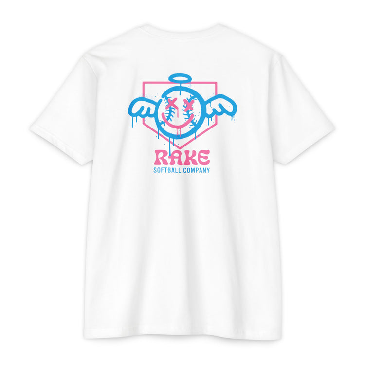 She Angel Drip Softball Tee - Rake Baseball Company - RAKE BASEBALL | BASEBALL T-SHIRT | BASEBALL CLOTHING | GOOD VIBES ONLY