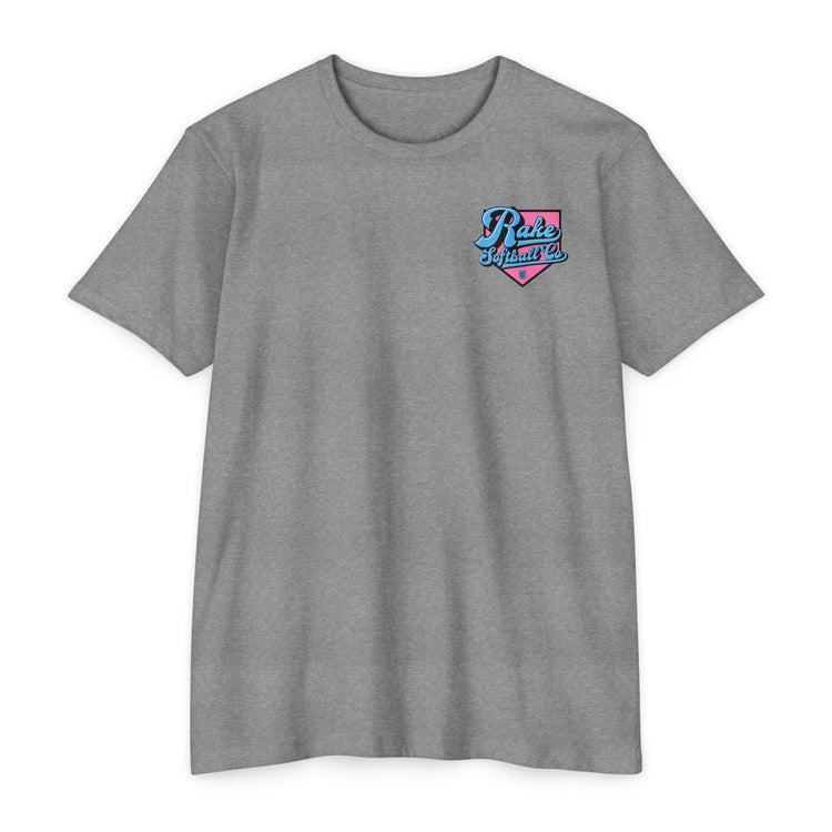 Rake Softball Co. Tee - Rake Baseball Company - RAKE BASEBALL | BASEBALL T-SHIRT | BASEBALL CLOTHING | GOOD VIBES ONLY