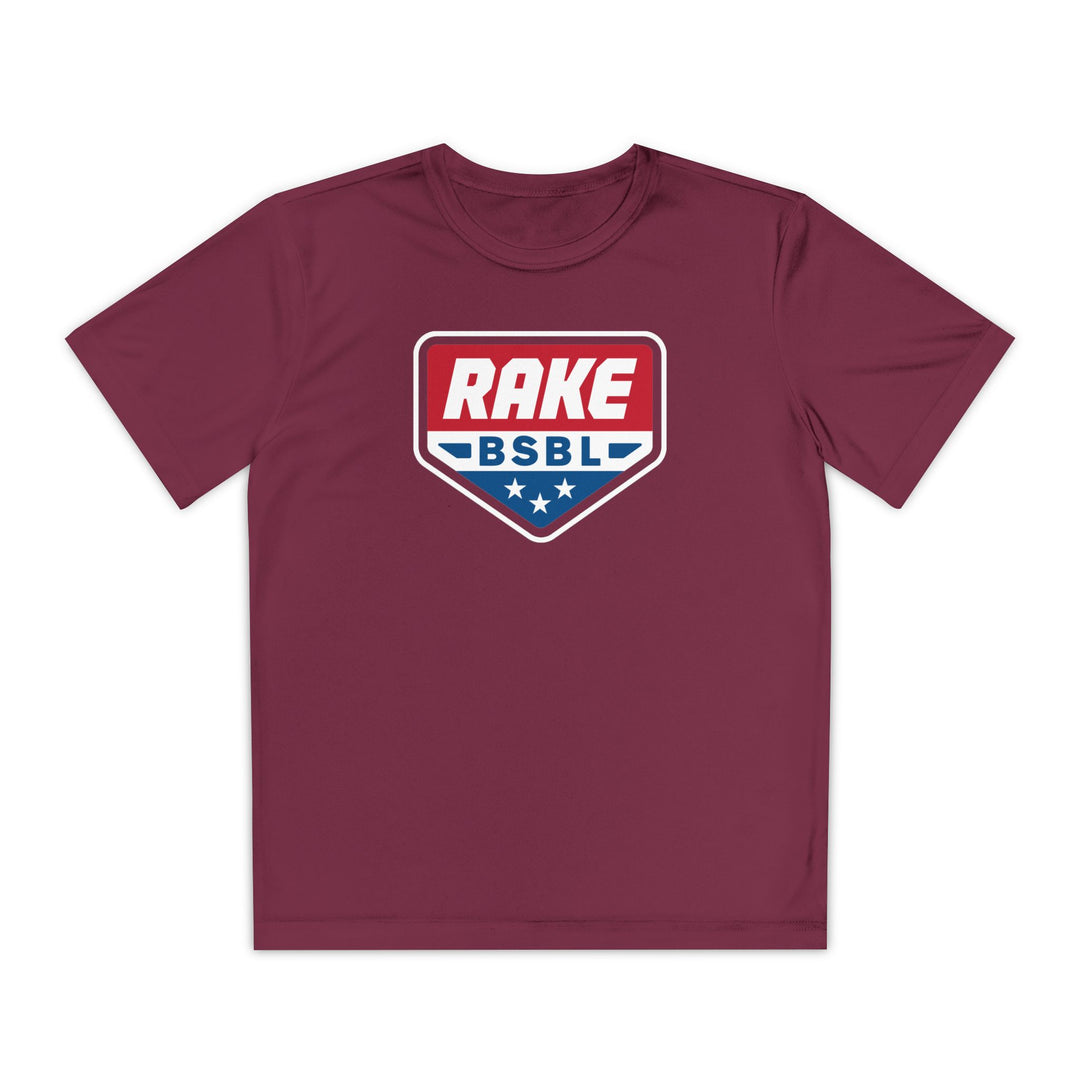 Kids Rake Flag Plate Dry Fit Tee