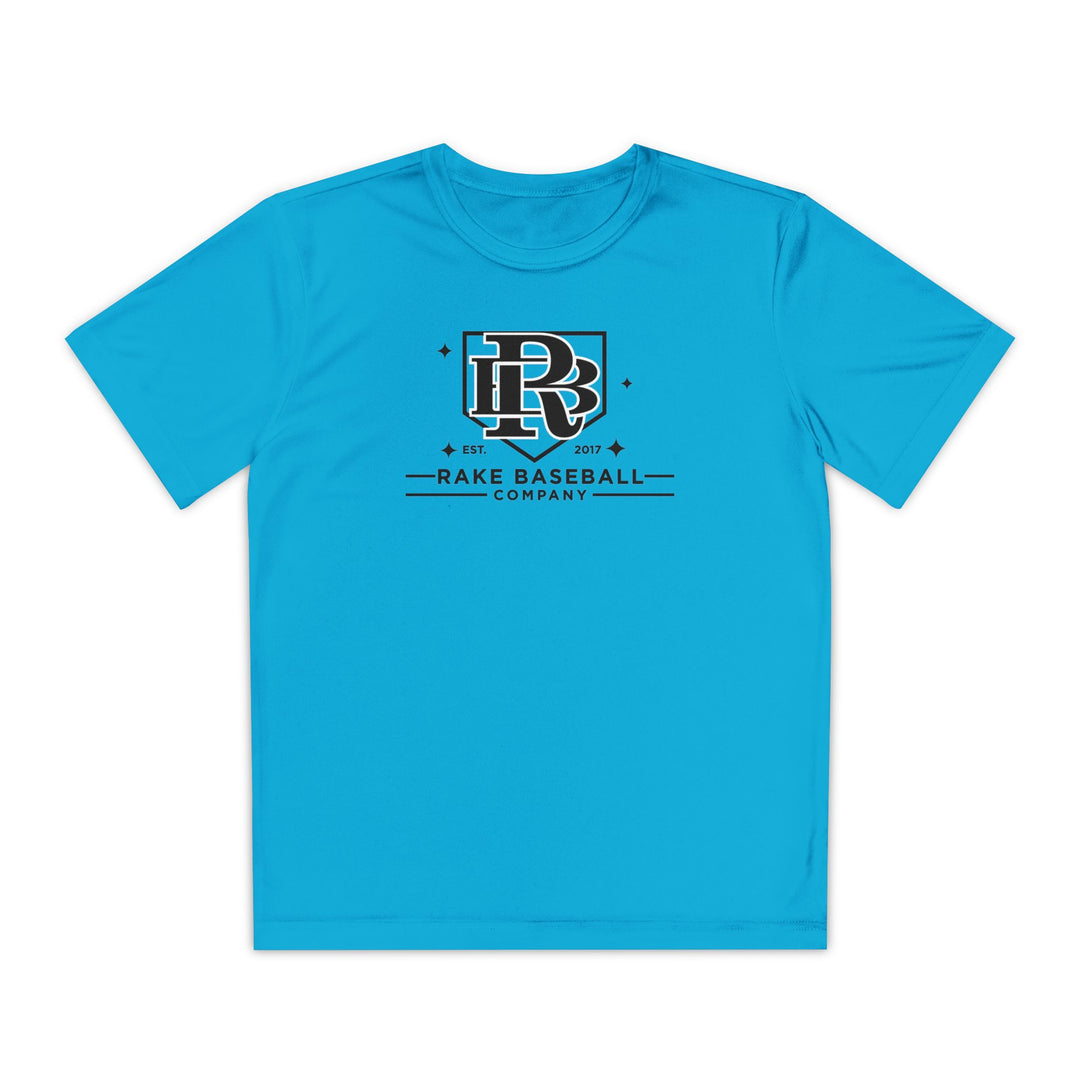 Kids Rake Baseball Homeplate Tee Dry Fit Tee - Rake Baseball Company - RAKE BASEBALL | BASEBALL T-SHIRT | BASEBALL CLOTHING | GOOD VIBES ONLY