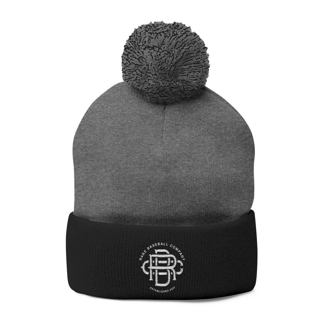 Rake Baseball Company Pom-Pom Beanie