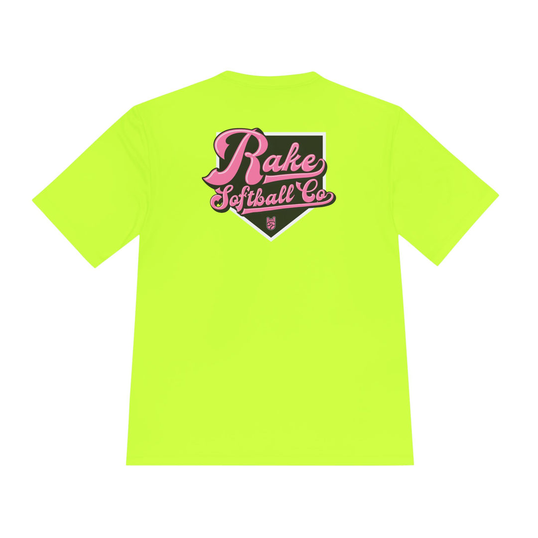 Rake Softball Co. Dry Fit Tee - Rake Baseball Company - RAKE BASEBALL | BASEBALL T-SHIRT | BASEBALL CLOTHING | GOOD VIBES ONLY