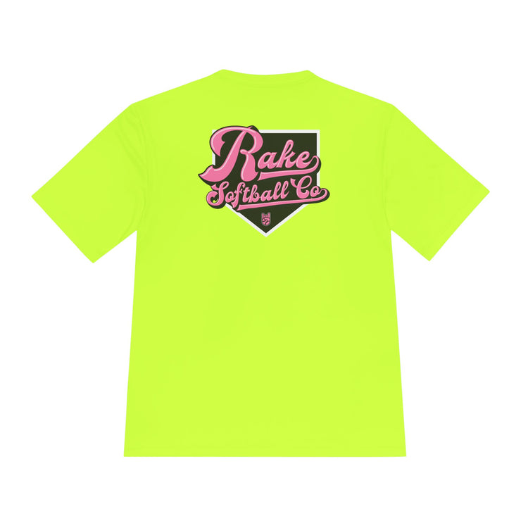 Rake Softball Co. Dry Fit Tee - Rake Baseball Company - RAKE BASEBALL | BASEBALL T-SHIRT | BASEBALL CLOTHING | GOOD VIBES ONLY
