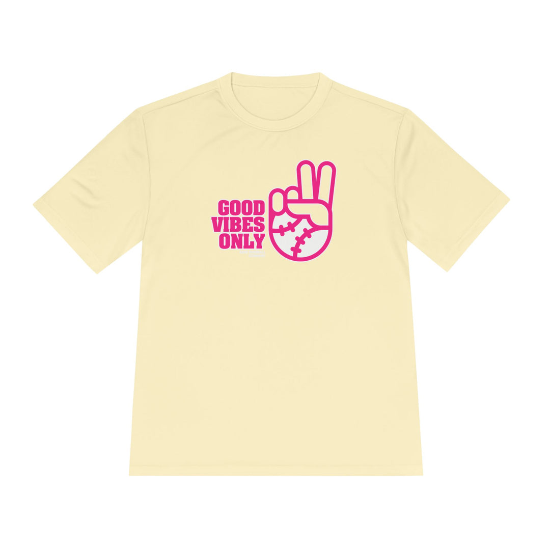 Good Vibes Only Dry Fit Tee - Rake Baseball Company - RAKE BASEBALL | BASEBALL T-SHIRT | BASEBALL CLOTHING | GOOD VIBES ONLY