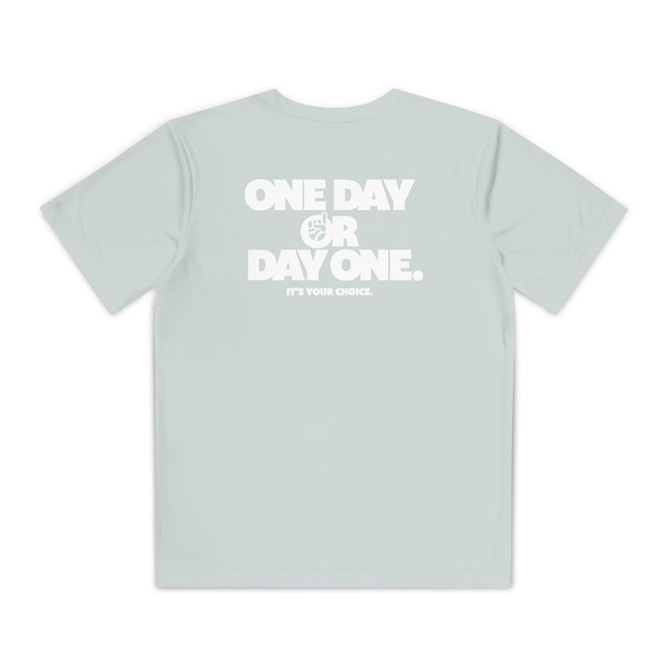 Kids One Day or Day One Dry Fit Tee - Rake Baseball Company - RAKE BASEBALL | BASEBALL T-SHIRT | BASEBALL CLOTHING | GOOD VIBES ONLY
