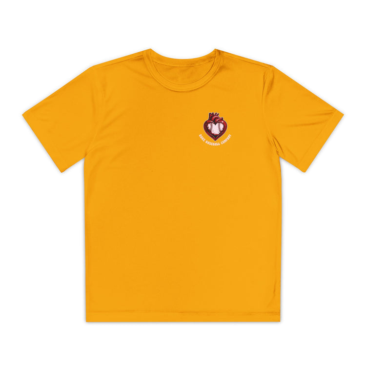 Kids True Amor Baseball Dry Fit Tee - Rake Baseball Company - RAKE BASEBALL | BASEBALL T-SHIRT | BASEBALL CLOTHING | GOOD VIBES ONLY