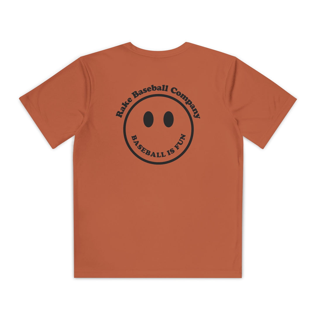 Kids Baseball Is Fun Dry Fit Tee - Rake Baseball Company - RAKE BASEBALL | BASEBALL T-SHIRT | BASEBALL CLOTHING | GOOD VIBES ONLY