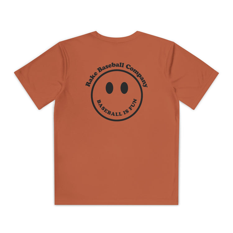 Kids Baseball Is Fun Dry Fit Tee - Rake Baseball Company - RAKE BASEBALL | BASEBALL T-SHIRT | BASEBALL CLOTHING | GOOD VIBES ONLY