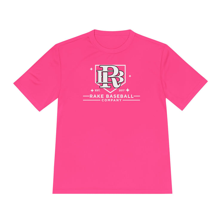 Rake Baseball Homeplate Tee Dry Fit Tee - Rake Baseball Company - RAKE BASEBALL | BASEBALL T-SHIRT | BASEBALL CLOTHING | GOOD VIBES ONLY