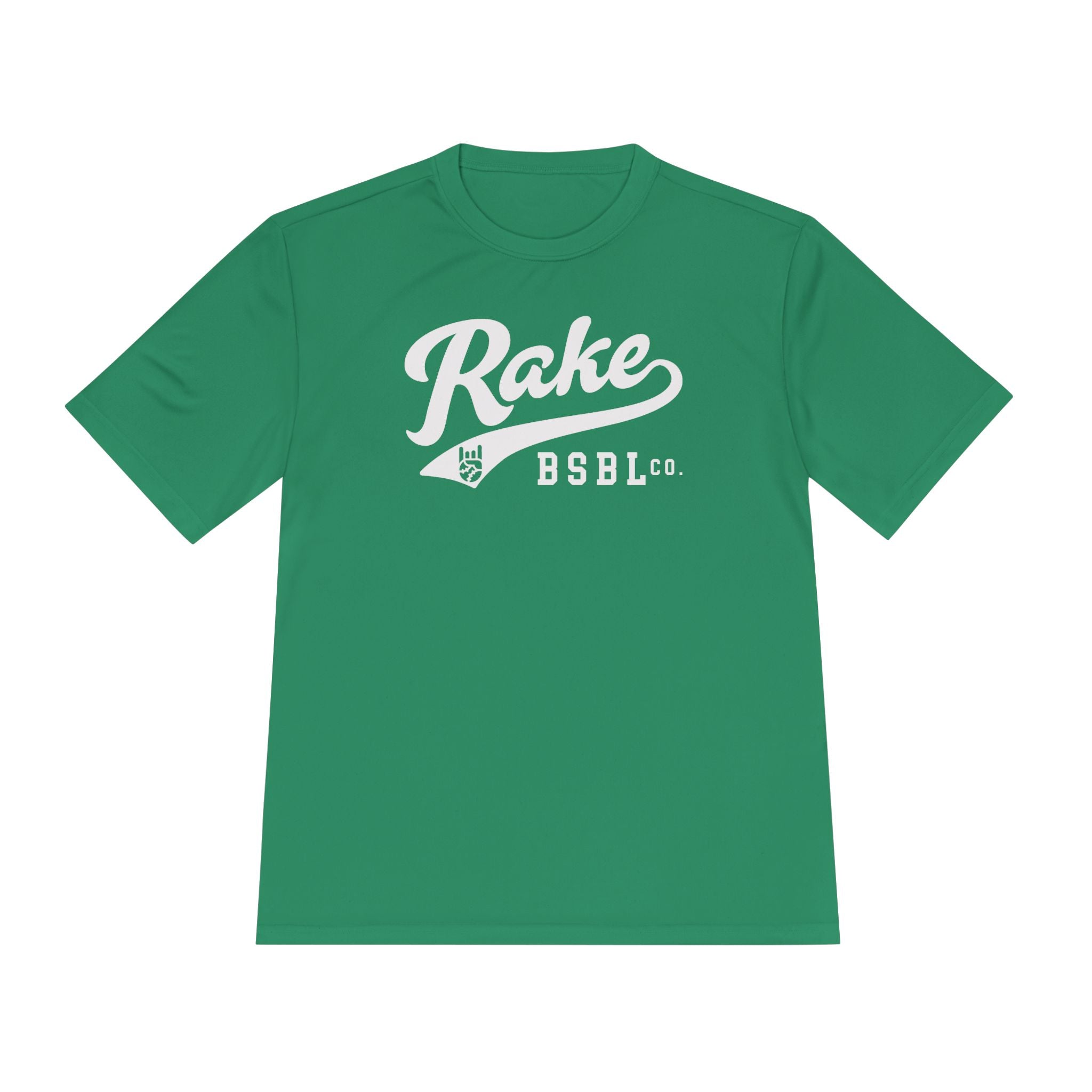 Rake Script Dry Fit Tee - Rake Baseball Company - RAKE BASEBALL | BASEBALL T-SHIRT | BASEBALL CLOTHING | GOOD VIBES ONLY