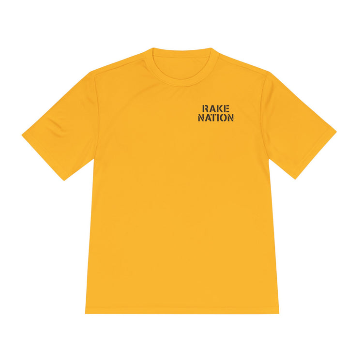 Rake Nation Dry Fit Tee - Rake Baseball Company - RAKE BASEBALL | BASEBALL T-SHIRT | BASEBALL CLOTHING | GOOD VIBES ONLY