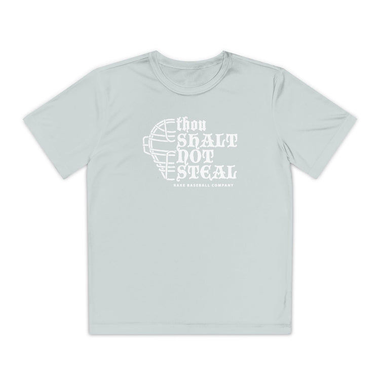 Kids Thou Shalt Not Steal Fit Tee - Rake Baseball Company - RAKE BASEBALL | BASEBALL T-SHIRT | BASEBALL CLOTHING | GOOD VIBES ONLY