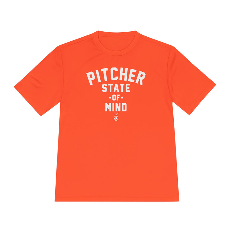 Pitcher State Of Mind Dry Fit Tee - Rake Baseball Company - RAKE BASEBALL | BASEBALL T-SHIRT | BASEBALL CLOTHING | GOOD VIBES ONLY