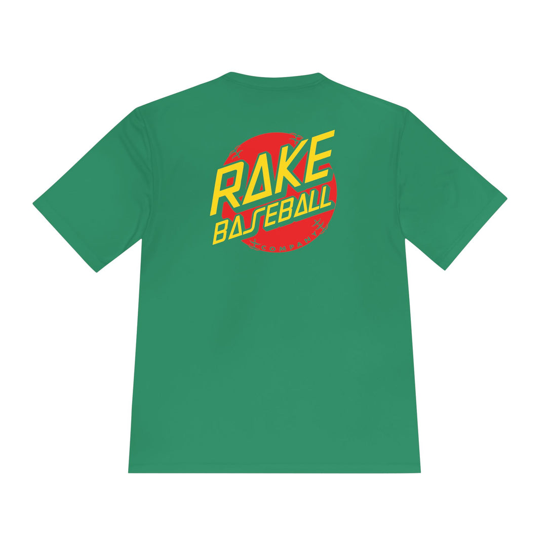 Rake Dot Dry Fit Tee - Rake Baseball Company - RAKE BASEBALL | BASEBALL T-SHIRT | BASEBALL CLOTHING | GOOD VIBES ONLY