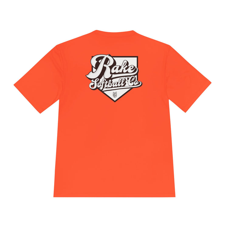 Rake Softball Co. Dry Fit Tee - Rake Baseball Company - RAKE BASEBALL | BASEBALL T-SHIRT | BASEBALL CLOTHING | GOOD VIBES ONLY