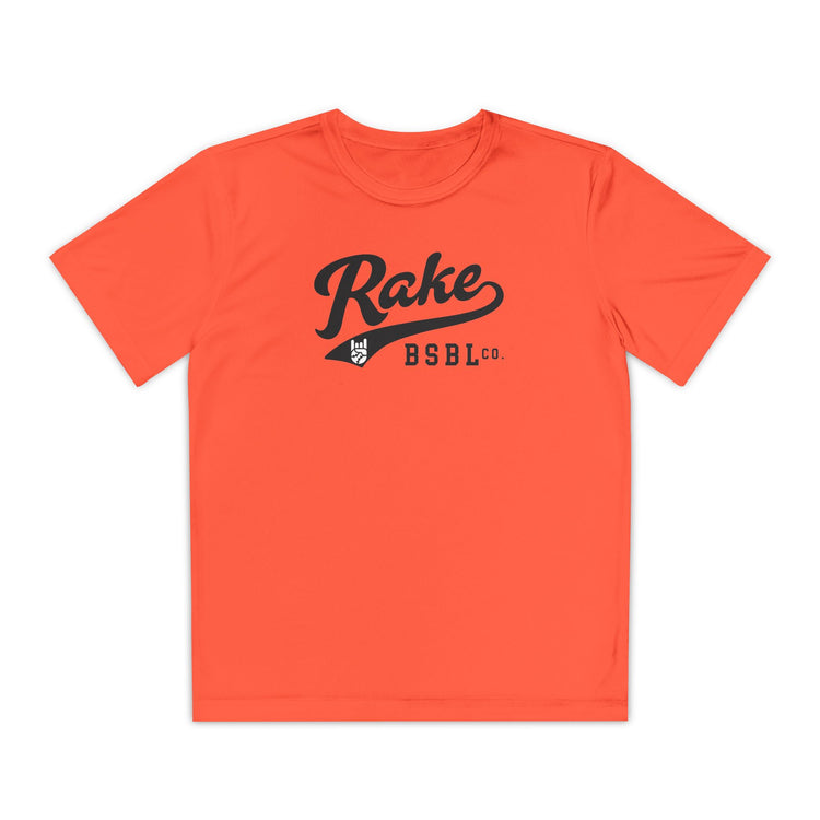 Kids Rake Script Dry Fit Tee - Rake Baseball Company - RAKE BASEBALL | BASEBALL T-SHIRT | BASEBALL CLOTHING | GOOD VIBES ONLY