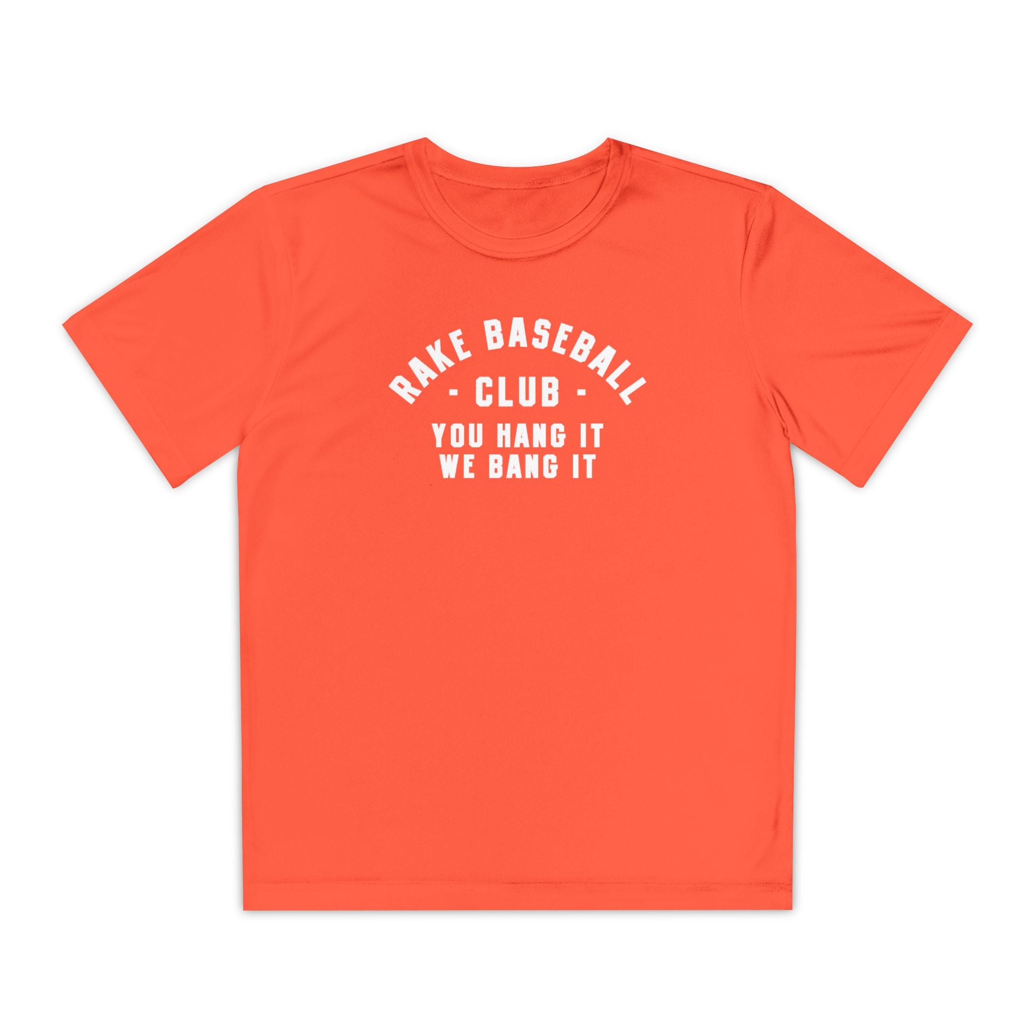 Kids Rake Baseball Club Dry Fit Tee - Rake Baseball Company - RAKE BASEBALL | BASEBALL T-SHIRT | BASEBALL CLOTHING | GOOD VIBES ONLY