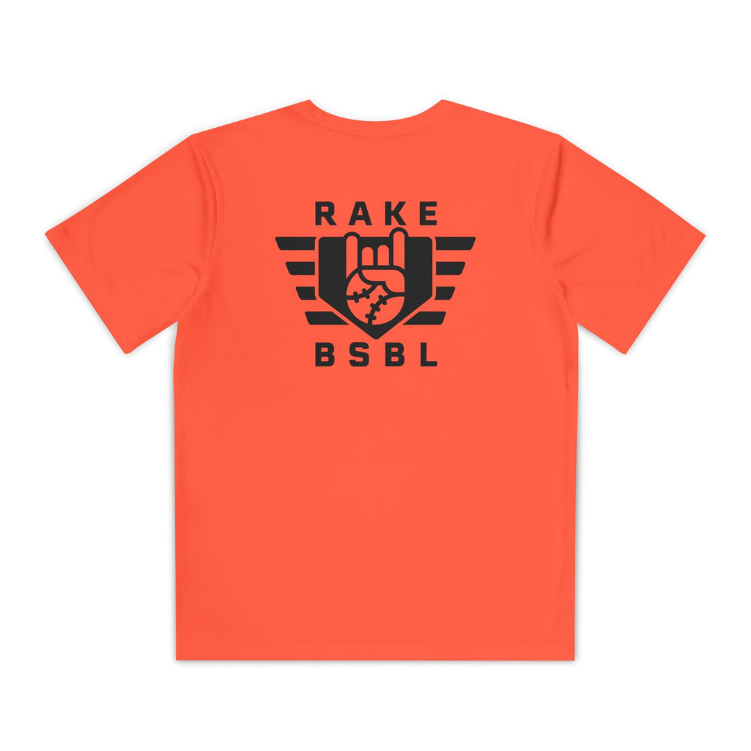 Kids Rake Flag Dry Fit Tee - Rake Baseball Company - RAKE BASEBALL | BASEBALL T-SHIRT | BASEBALL CLOTHING | GOOD VIBES ONLY