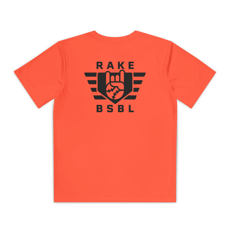 Kids Rake Flag Dry Fit Tee - Rake Baseball Company - RAKE BASEBALL | BASEBALL T-SHIRT | BASEBALL CLOTHING | GOOD VIBES ONLY