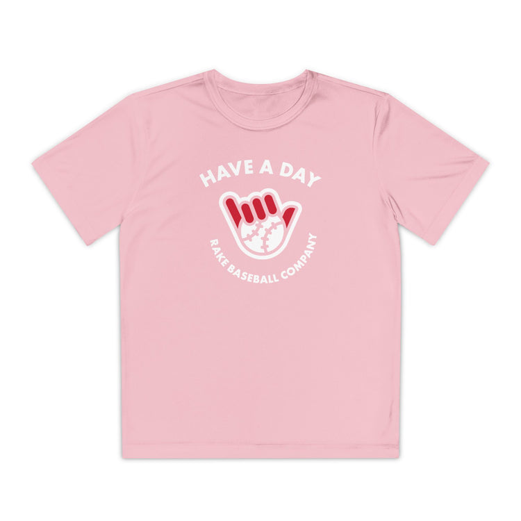 Kids Have A Day Dry Fit Tee - Rake Baseball Company - RAKE BASEBALL | BASEBALL T-SHIRT | BASEBALL CLOTHING | GOOD VIBES ONLY