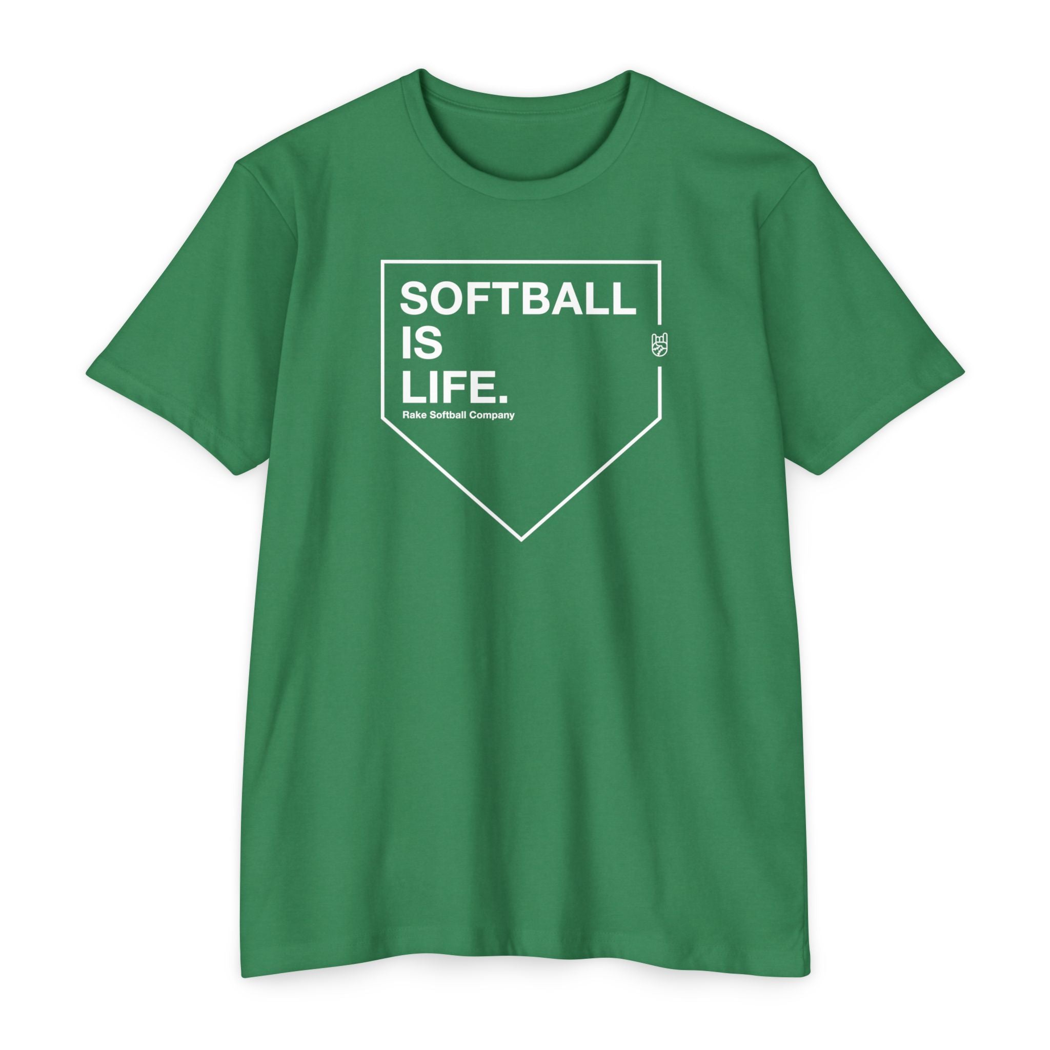 Softball Is Life Tee - Rake Baseball Company - RAKE BASEBALL | BASEBALL T-SHIRT | BASEBALL CLOTHING | GOOD VIBES ONLY