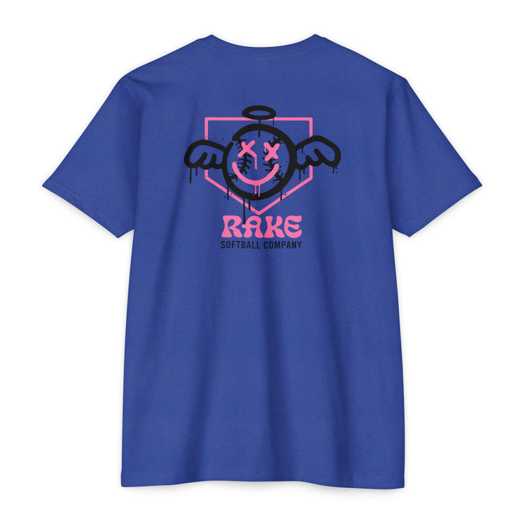 She Angel Drip Softball Tee - Rake Baseball Company - RAKE BASEBALL | BASEBALL T-SHIRT | BASEBALL CLOTHING | GOOD VIBES ONLY