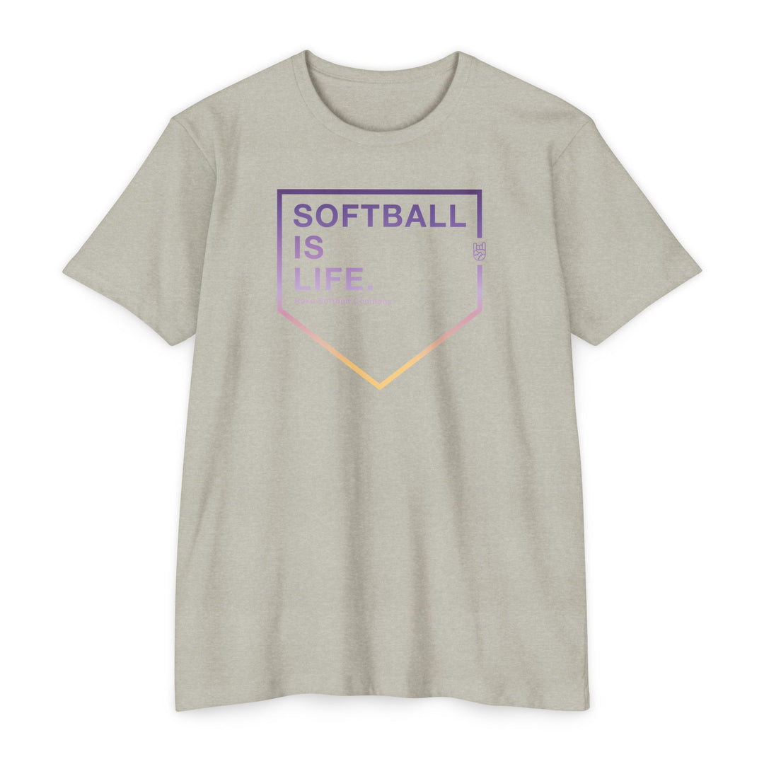 Softball Is Life Tee - Rake Baseball Company - RAKE BASEBALL | BASEBALL T-SHIRT | BASEBALL CLOTHING | GOOD VIBES ONLY