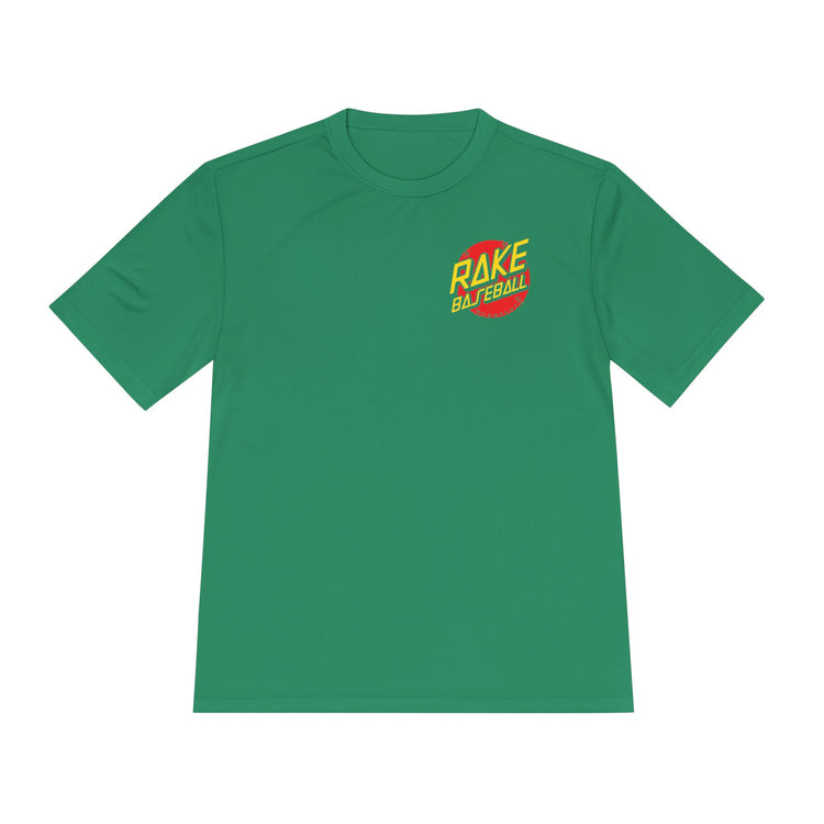 Rake Dot Dry Fit Tee - Rake Baseball Company - RAKE BASEBALL | BASEBALL T-SHIRT | BASEBALL CLOTHING | GOOD VIBES ONLY
