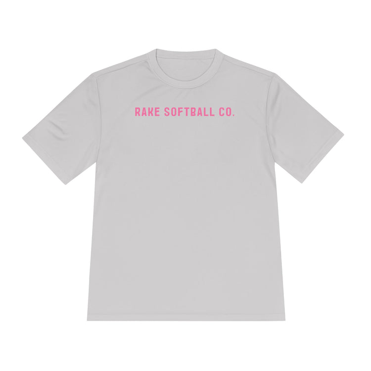 Rake Softball Company Dry Fit Tee - Rake Baseball Company - RAKE BASEBALL | BASEBALL T-SHIRT | BASEBALL CLOTHING | GOOD VIBES ONLY