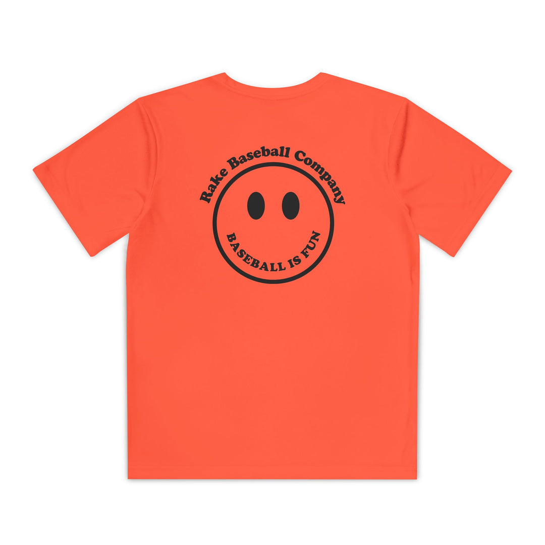Kids Baseball Is Fun Dry Fit Tee - Rake Baseball Company - RAKE BASEBALL | BASEBALL T-SHIRT | BASEBALL CLOTHING | GOOD VIBES ONLY