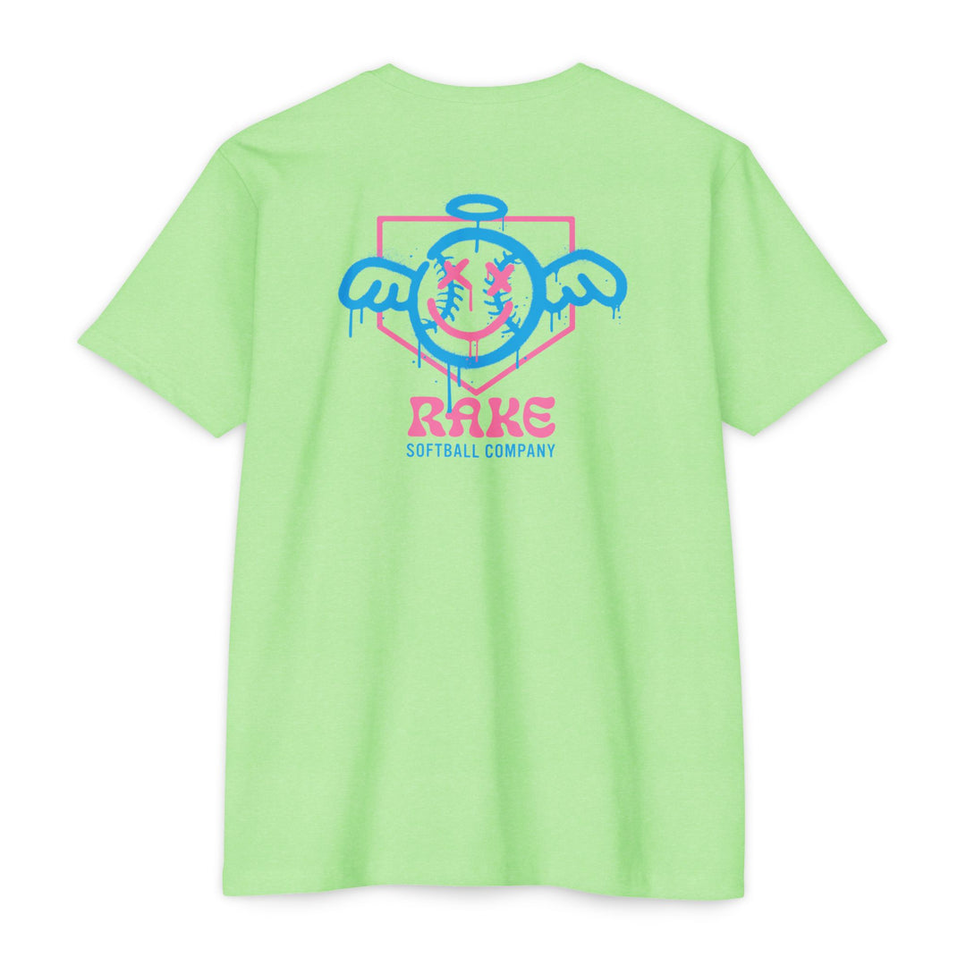 She Angel Drip Softball Tee - Rake Baseball Company - RAKE BASEBALL | BASEBALL T-SHIRT | BASEBALL CLOTHING | GOOD VIBES ONLY