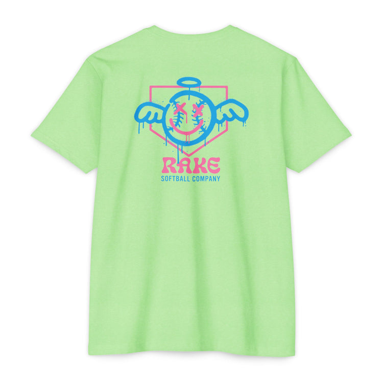 She Angel Drip Softball Tee - Rake Baseball Company - RAKE BASEBALL | BASEBALL T-SHIRT | BASEBALL CLOTHING | GOOD VIBES ONLY