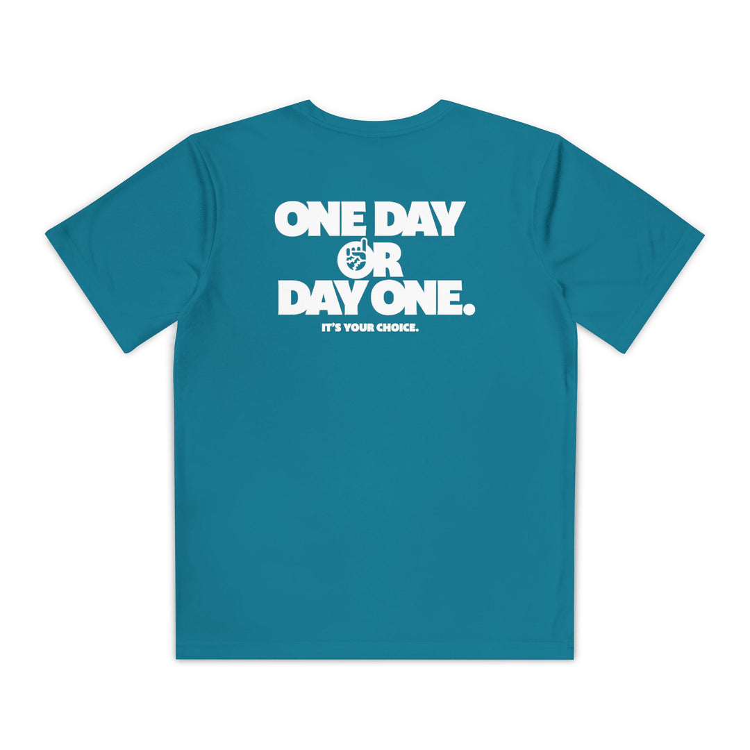 Kids One Day or Day One Dry Fit Tee - Rake Baseball Company - RAKE BASEBALL | BASEBALL T-SHIRT | BASEBALL CLOTHING | GOOD VIBES ONLY
