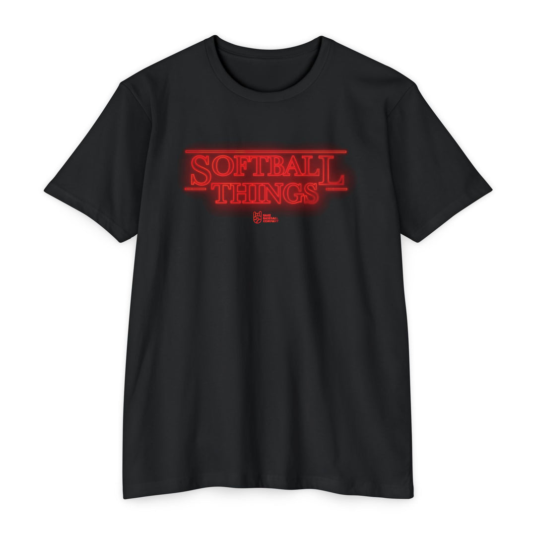 Softball Things Tee - Rake Baseball Company - RAKE BASEBALL | BASEBALL T-SHIRT | BASEBALL CLOTHING | GOOD VIBES ONLY