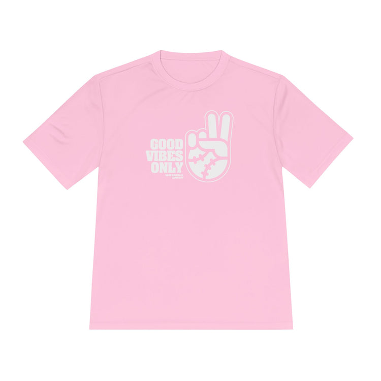 Good Vibes Only Dry Fit Tee - Rake Baseball Company - RAKE BASEBALL | BASEBALL T-SHIRT | BASEBALL CLOTHING | GOOD VIBES ONLY