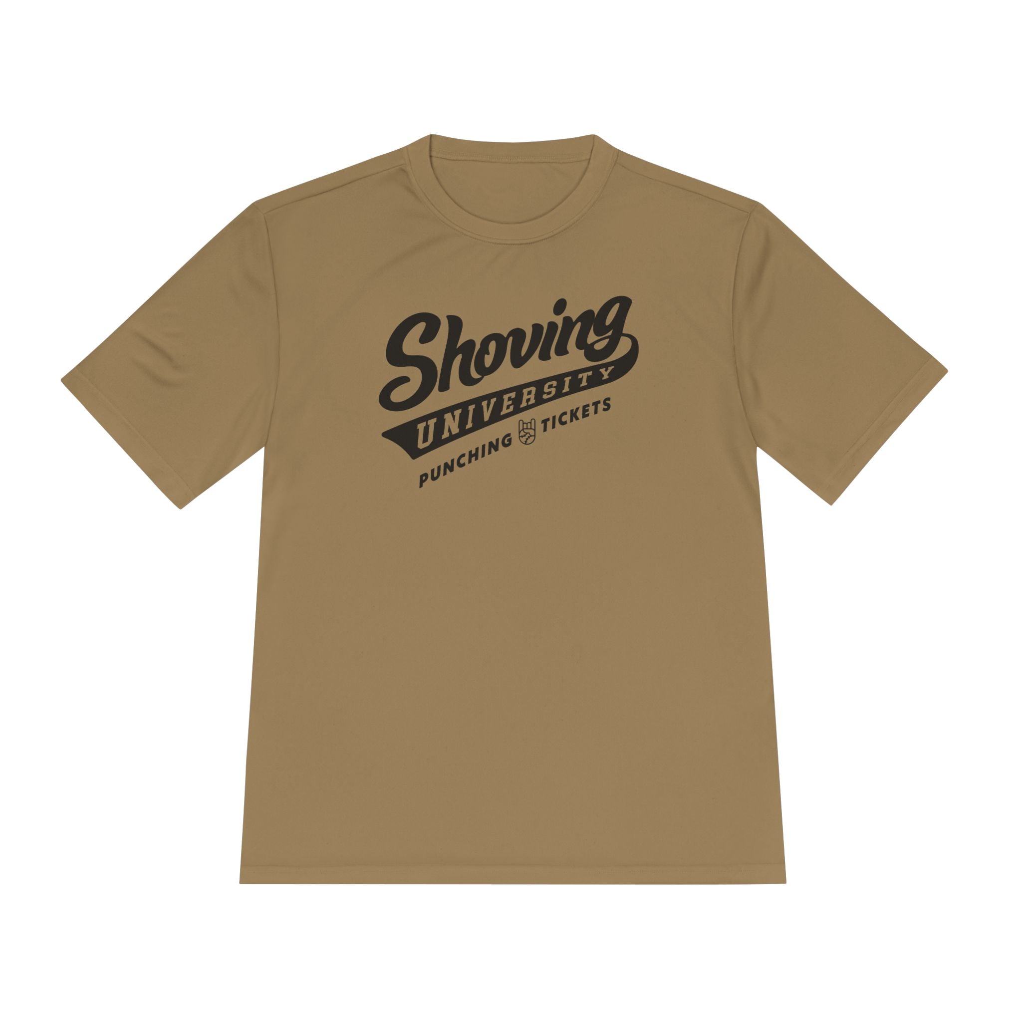 Shoving University Dry Fit Tee - Rake Baseball Company - RAKE BASEBALL | BASEBALL T-SHIRT | BASEBALL CLOTHING | GOOD VIBES ONLY