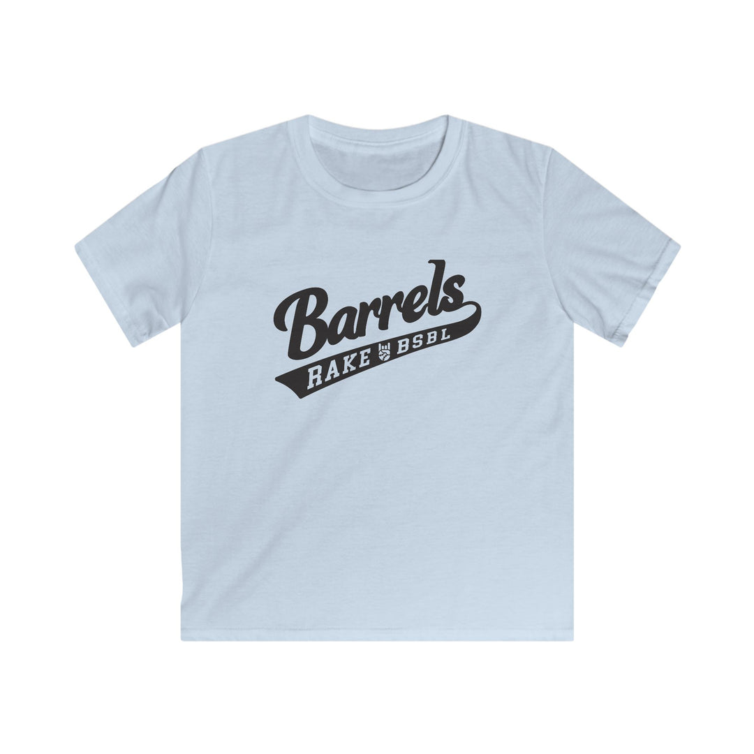 Kids Barrels Tee - Rake Baseball Company - RAKE BASEBALL | BASEBALL T-SHIRT | BASEBALL CLOTHING | GOOD VIBES ONLY
