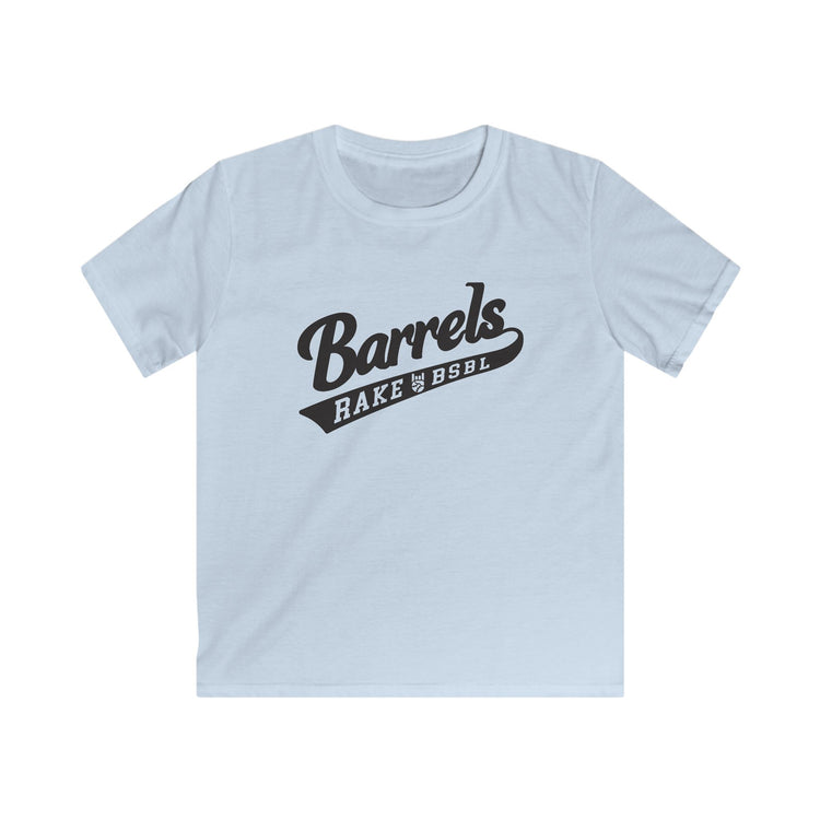 Kids Barrels Tee - Rake Baseball Company - RAKE BASEBALL | BASEBALL T-SHIRT | BASEBALL CLOTHING | GOOD VIBES ONLY